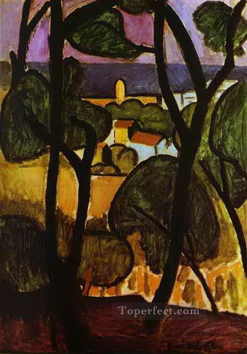 View of Collioure 1908 abstract fauvism Henri Matisse Oil Paintings